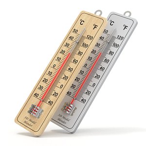 3D thermometer wall model