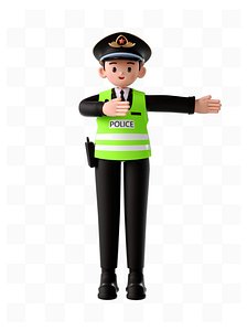 Police 3D 3D model
