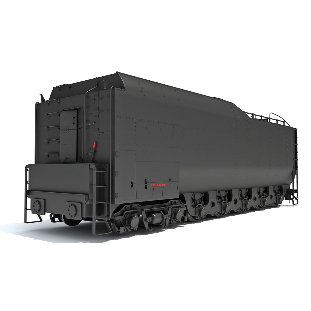 Steam Train Coal Tender Car 3D Model TurboSquid 2017206