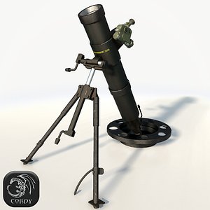 3d model mortar 2b25