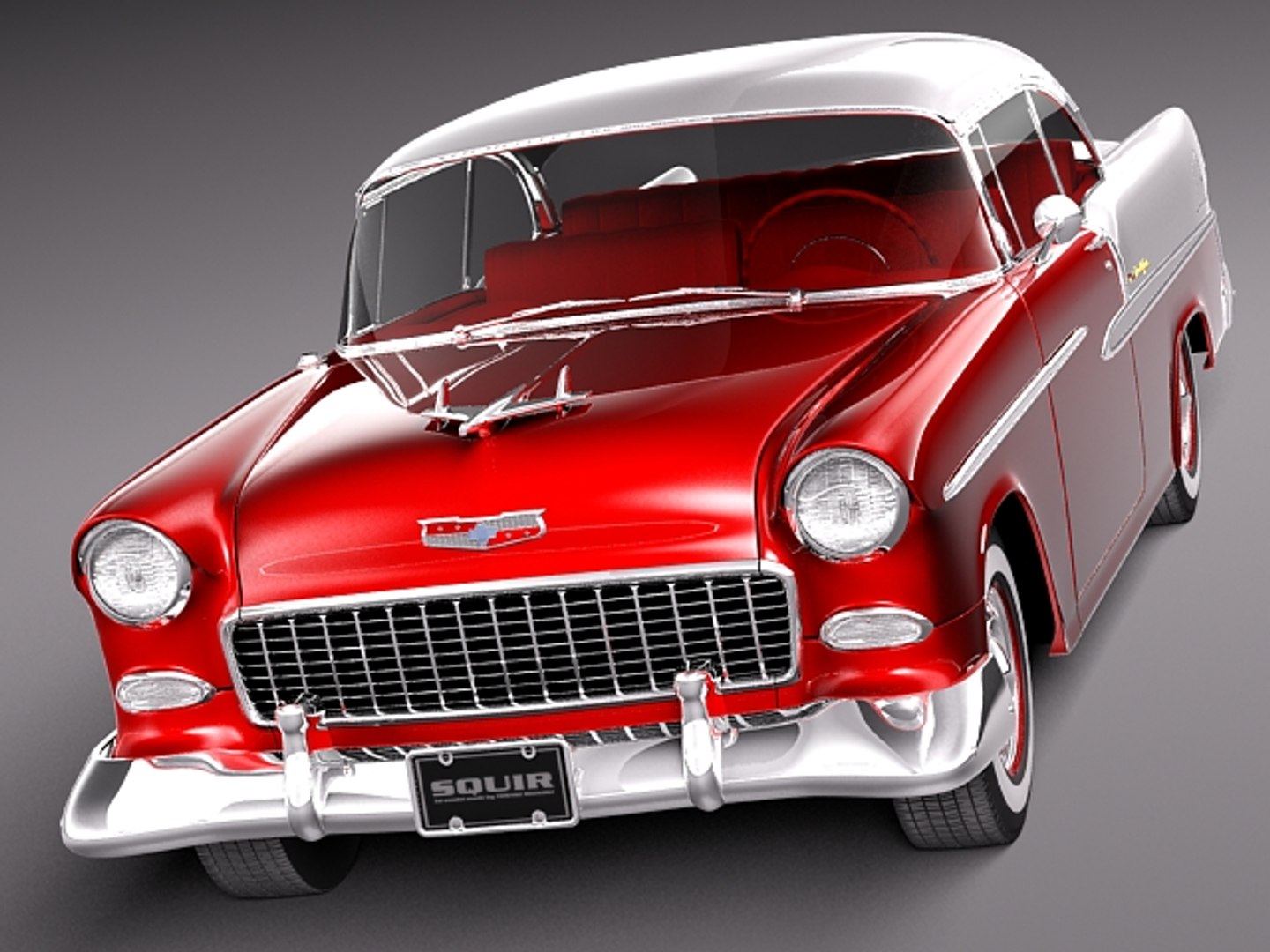 3d Model Chevrolet Bel Air 1955