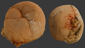 3D model Realistic Stuffed Bun 3D Scan