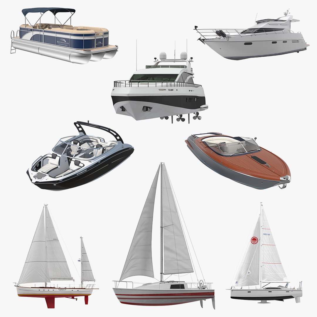 Yachts Collection 5 3D model preview