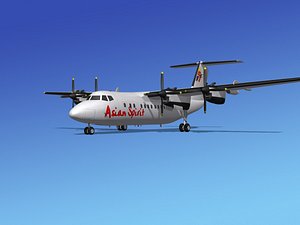 3d dhc-7-200 passenger freight