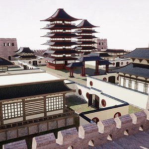 Asian medieval buildings
