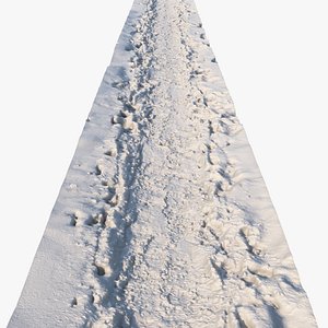 Winter hiking trail material 05 8 meters 3D model