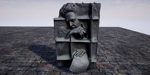 3D model turkish wallpaper statue man