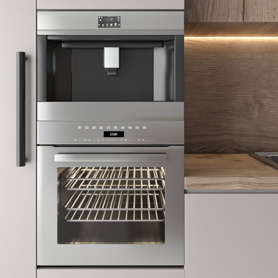 3D Model Contemporary Kitchen Set 27 - TurboSquid 1992232