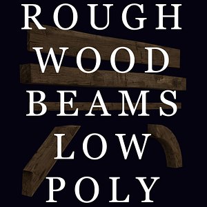 beams rough wood 3d obj