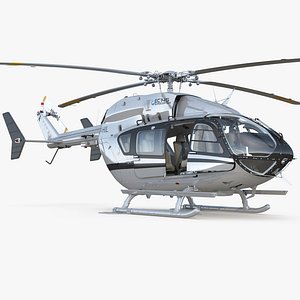 Light Utility Helicopter Eurocopter EC145 Rigged