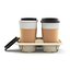 Takeout Coffee Cup with Lid and Holder