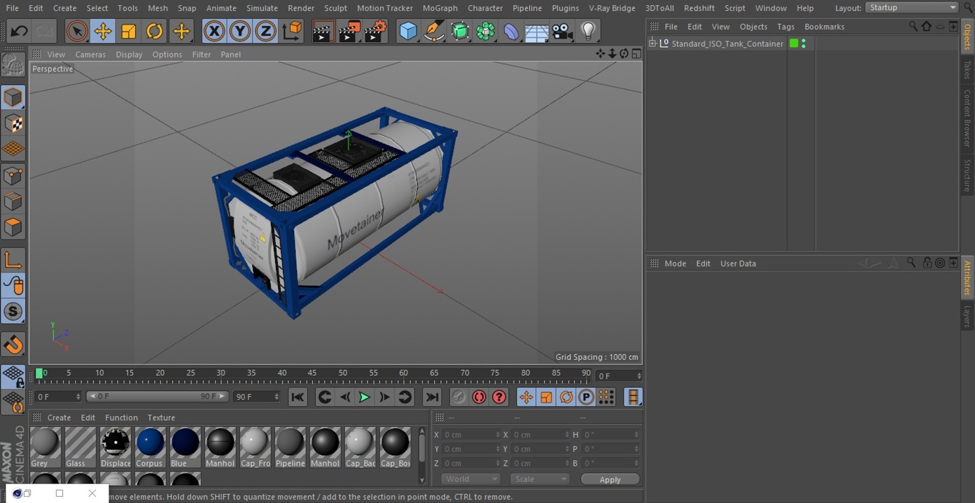 3D Standard ISO Tank Container Model - TurboSquid 2148890