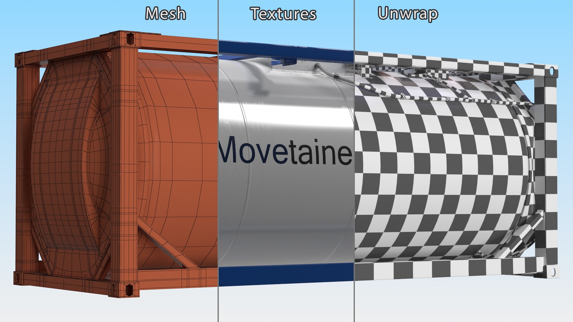 3D Standard ISO Tank Container Model - TurboSquid 2148890