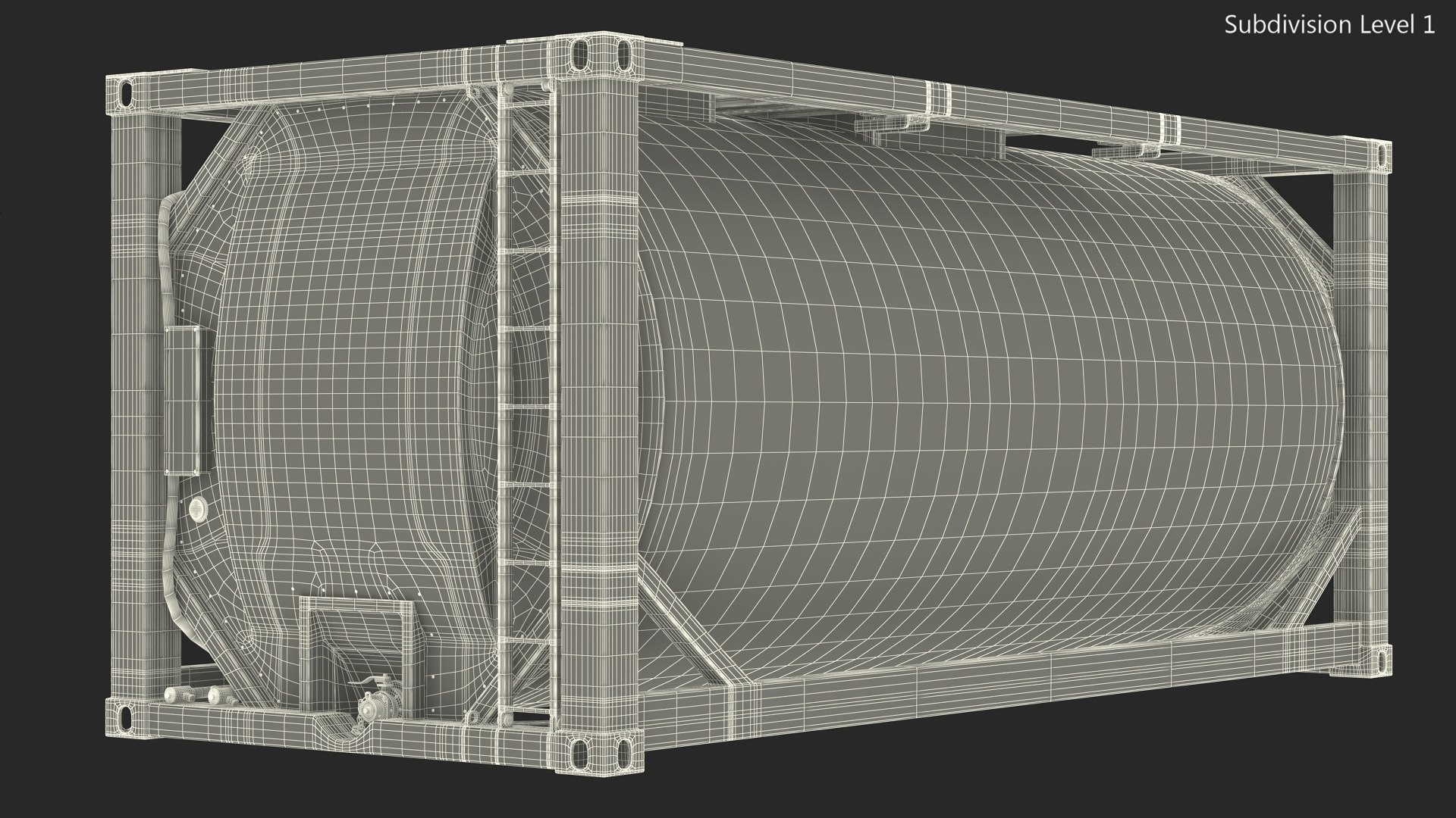 3D Standard ISO Tank Container Model - TurboSquid 2148890