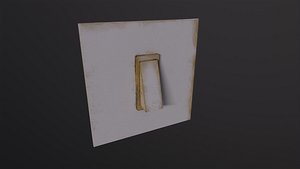 3D Old Light Switch model