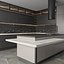 Luxury apartmen interior of modern kitchen