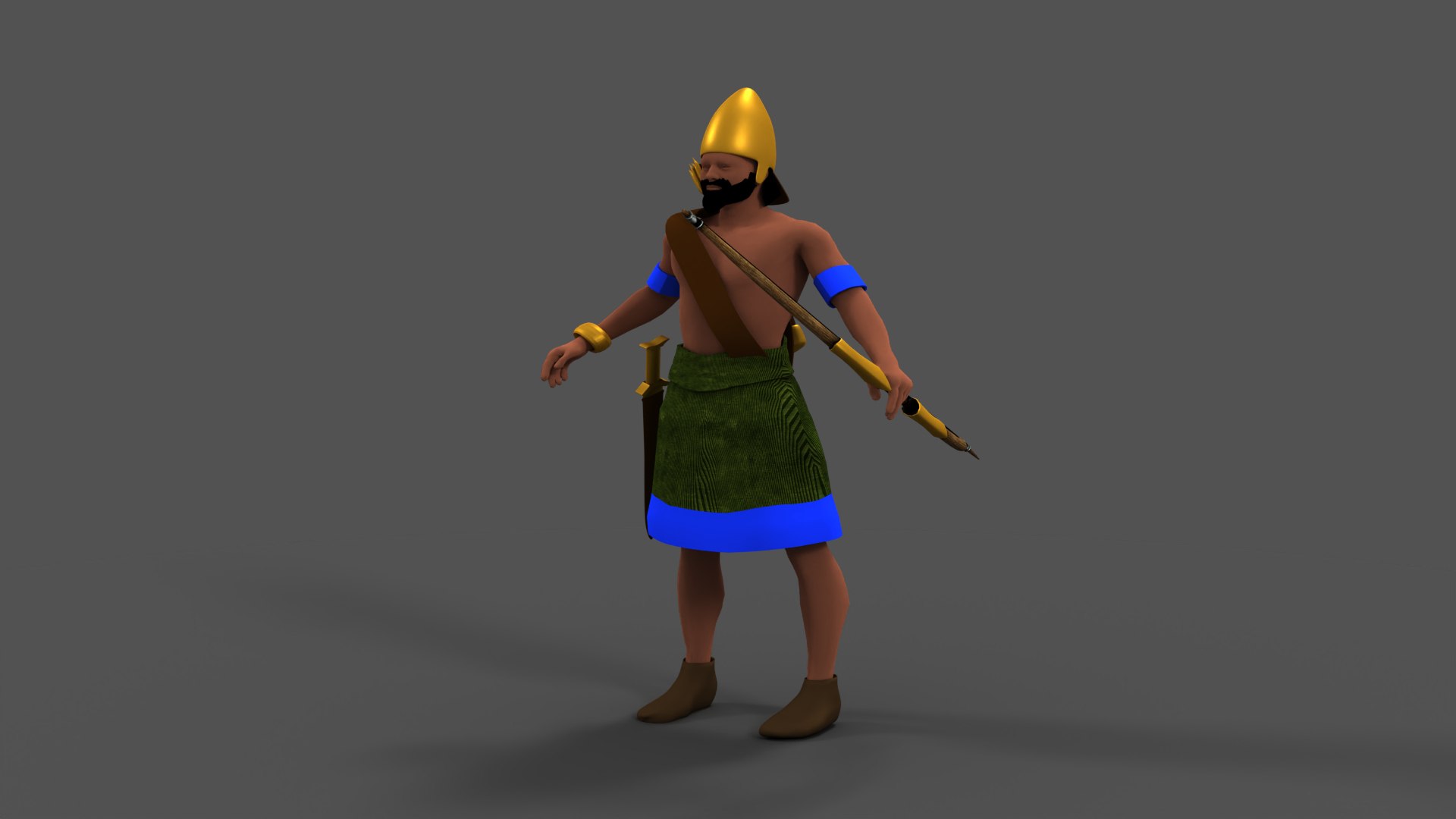 Akkad Archer 3D model https://p.turbosquid.com/ts-thumb/f0/XK1o4s/wR/akkadarcheri_4/jpg/1657024445/1920x1080/fit_q87/37a6ff1771a6b6274f2b0f0ac5569d7a8c03e8e5/akkadarcheri_4.jpg