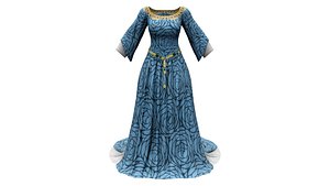 14th Century Renaissance Frippery Long Gown Dress Medieval Costume