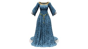 14th Century Renaissance Frippery Long Gown Dress Medieval Costume