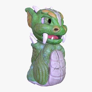 Cartoon creature dragon model
