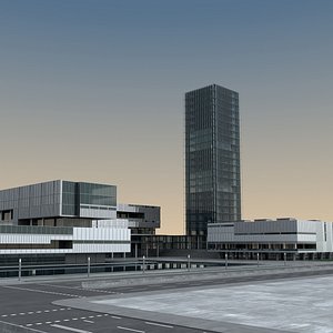 3D Modern City 17 model