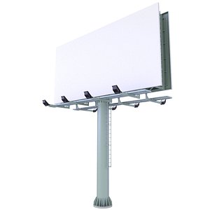 Billboard Street Highway 32 3D model
