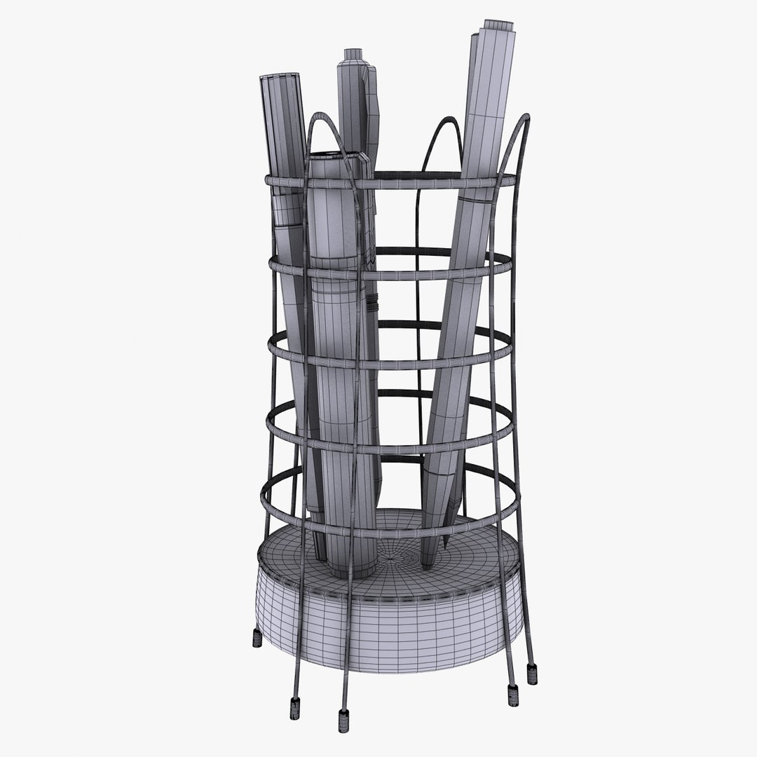 Pen Rack 3d Model