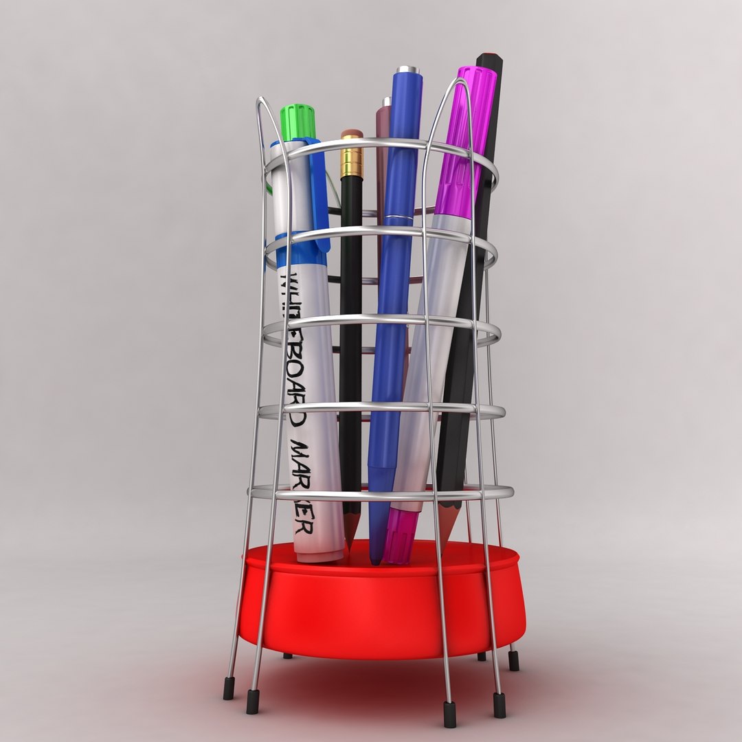 Pen Rack 3d Model