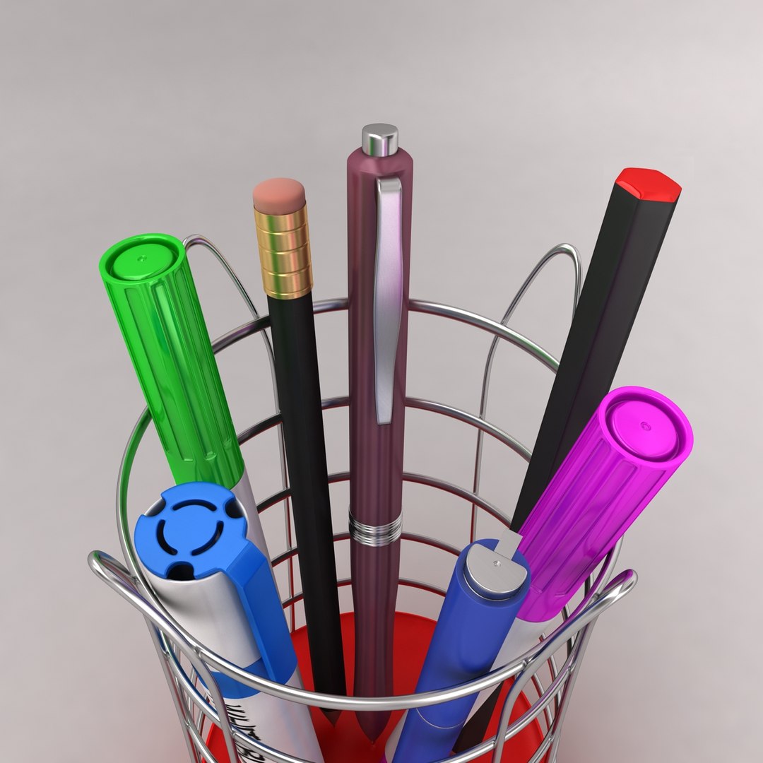 Pen Rack 3d Model