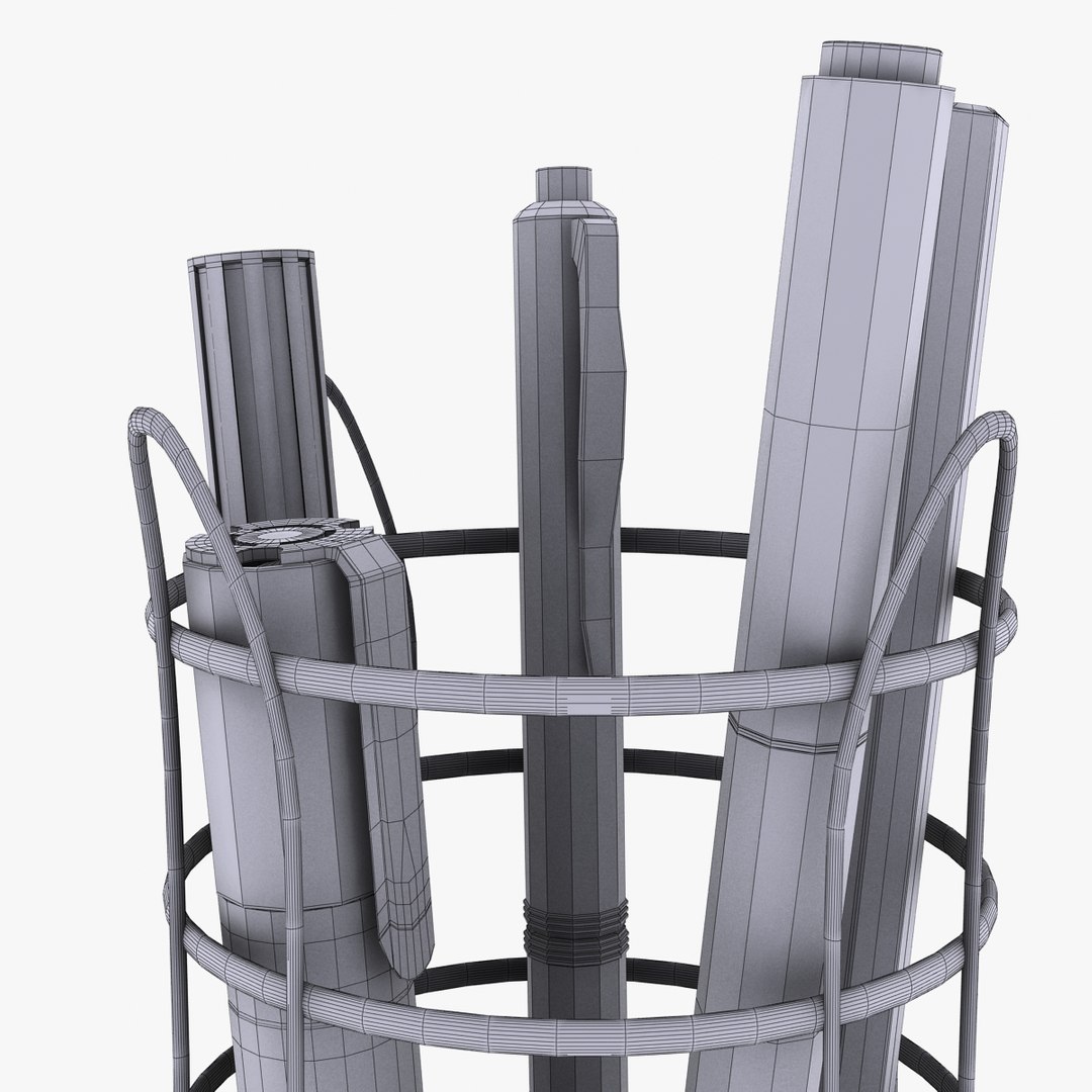 Pen Rack 3d Model
