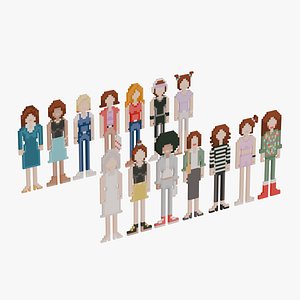 Pixel People Women