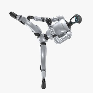 Unitree G 1 High Kick Pose 3D model