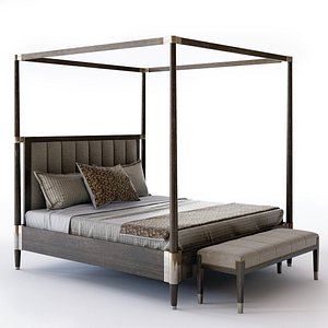 3D clarendon canopy bed