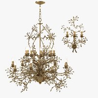 Mechini L202 A 522 Chandelier & Wall Lamp Set