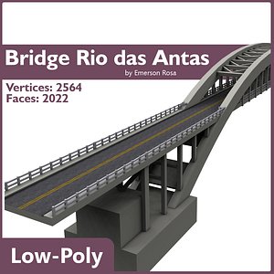 rio das antas bridge 3d model