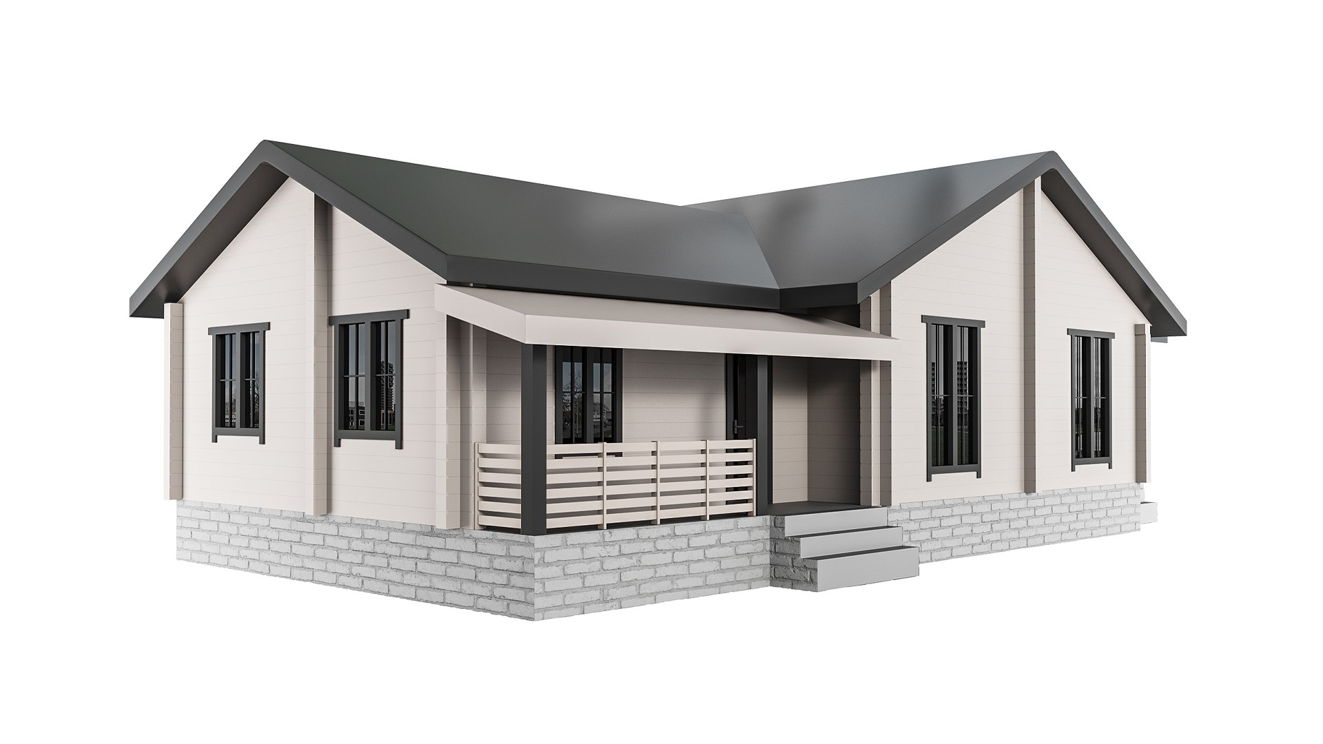 3D Model Home Design 26 For Exterior - TurboSquid 2396343
