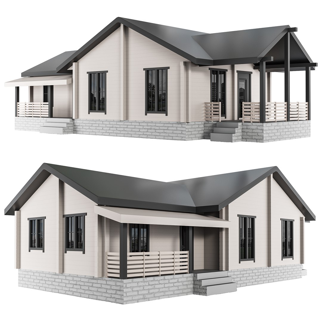 3D Model Home Design 26 For Exterior - TurboSquid 2396343