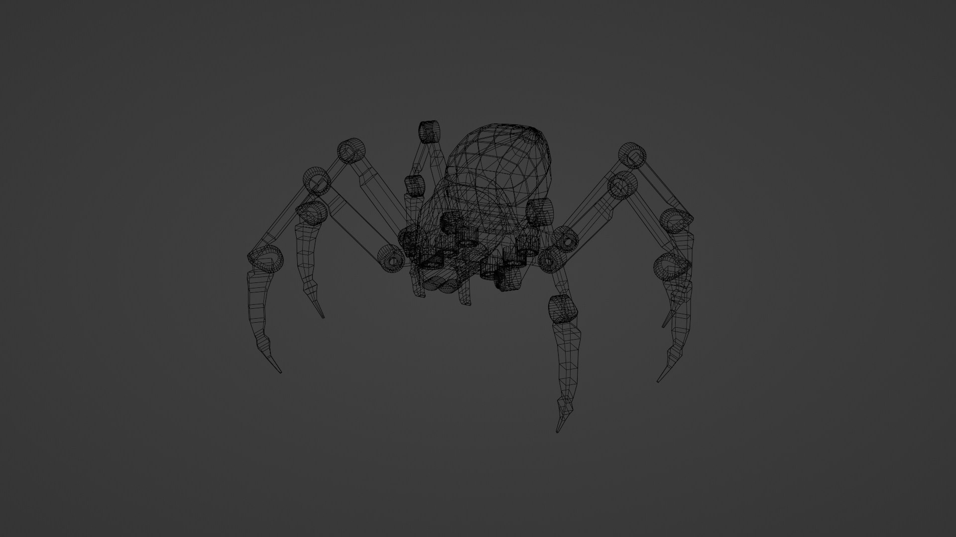 Cyborg Spider 3D model https://p.turbosquid.com/ts-thumb/f0/tsORdk/lb/wireframe/png/1734620068/1920x1080/fit_q87/d94248eddd70266faf9bcef101a356070a9f26bb/wireframe.jpg