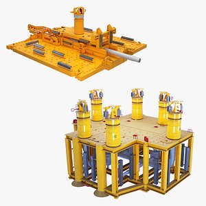3D Generic Subsea manifol and PLET Colletion model