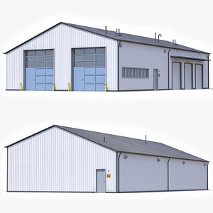 Industrial Building 30 PBR 3D model