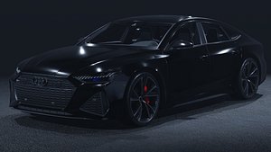 3D model 2020 Audi RS7 Sportback 3D Model  Four-Door Supercar Performance