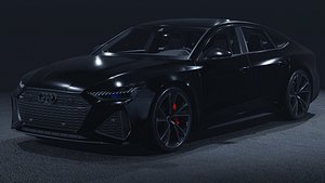 2020 Audi RS7 Sportback 3D Model  Four-Door Supercar Performance