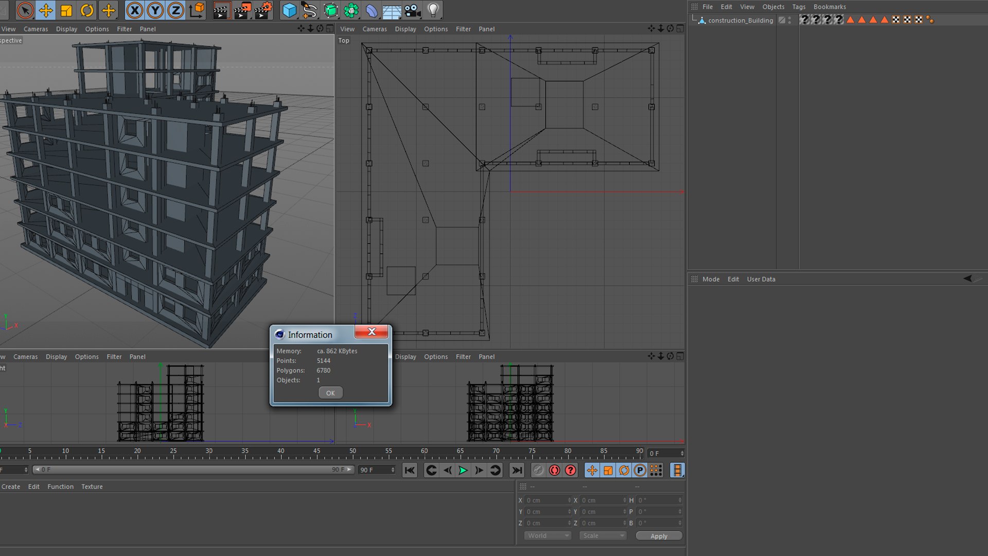 c4d construction building