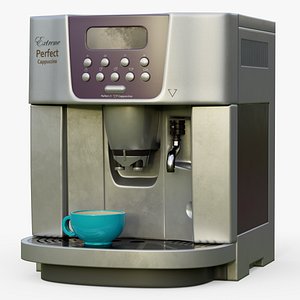 Coffee machine PBR game ready 3D model