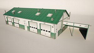 3D model Industrial Farm Building