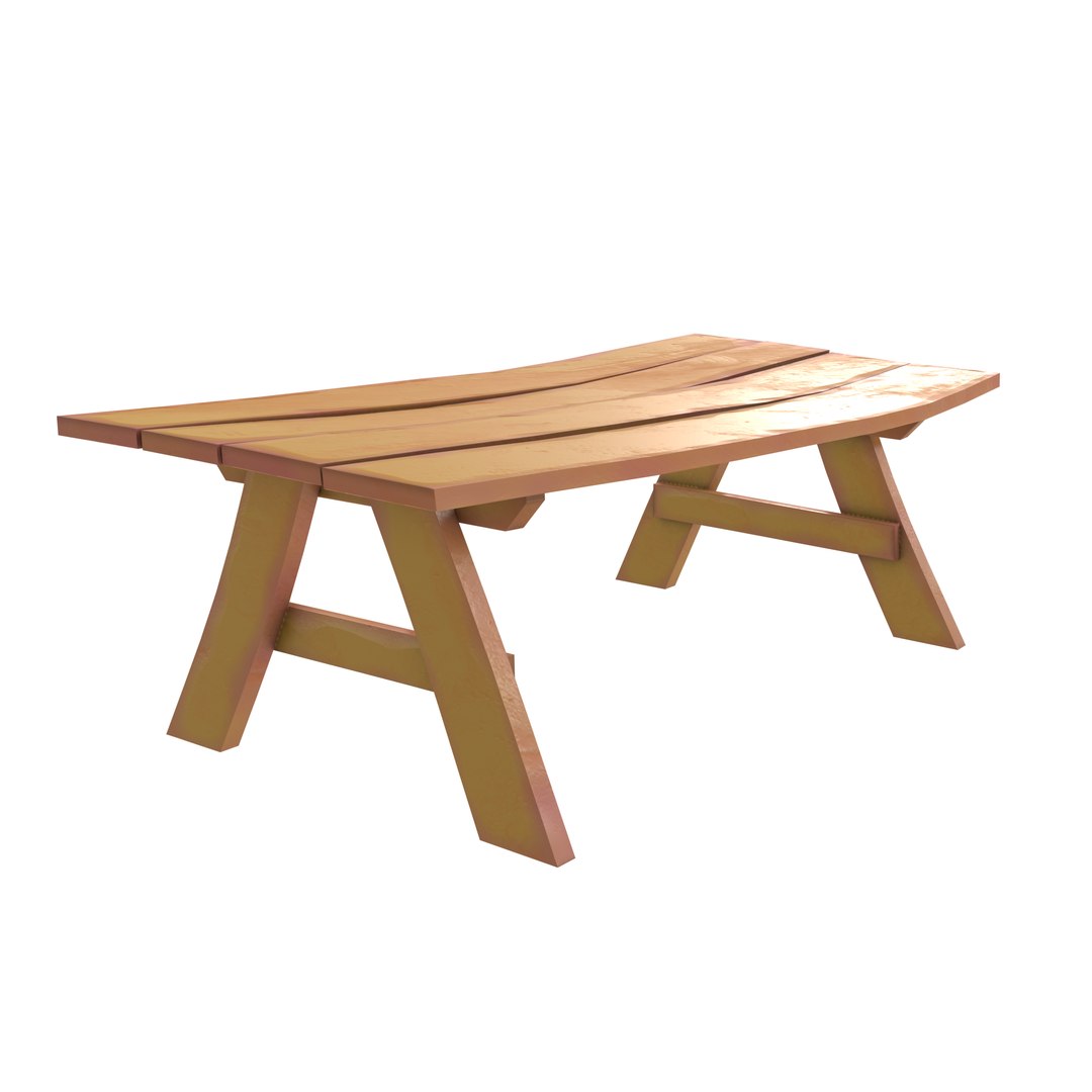 Stylized Wooden Picnic Table 3D model https://p.turbosquid.com/ts-thumb/f1/EbxRuF/Sb/stylizedtable1_thumbnail/png/1668283772/1920x1080/fit_q87/89e65a88c7bc85db13754af786da4741b2ce4127/stylizedtable1_thumbnail.jpg