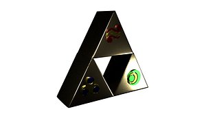 triforce zelda 3D model