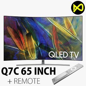 Samsung Q7C 65 Inch + Remote Curved QLED 4K TV