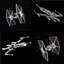 X-WIng e Tie Fighter