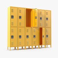 Commercial Lockers Two Row